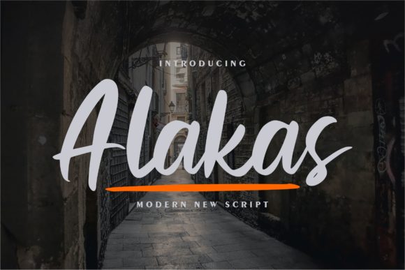 Alakas Font: A Bold Script for Your Brand