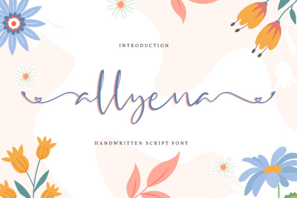 Allyena Script Font: A Whimsical Addition to Your Craft Projects