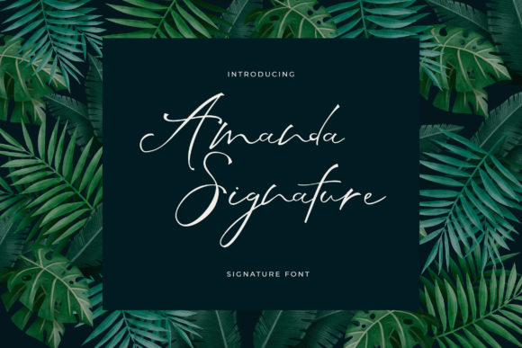 Amanda Signature: A Stylish Script Font for Stronger Campaign Design