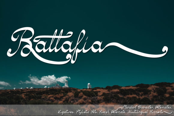 Battafia Script Font for Marketers and Designers