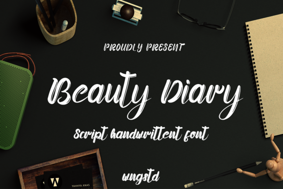 Beauty Diary Font for Editorial Design and Creative Publishing