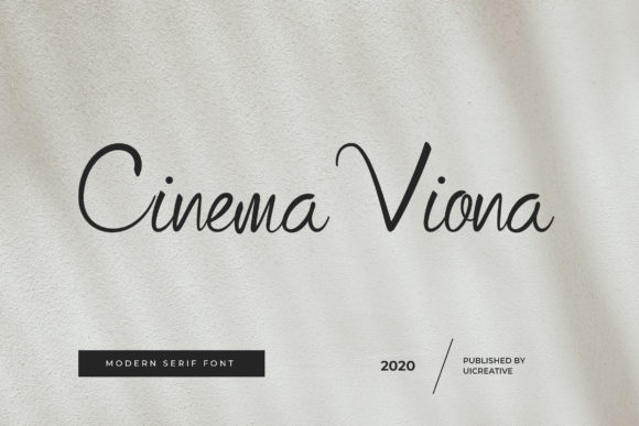 Cinema Viona Font: A Cursive Script for Stronger Branding
