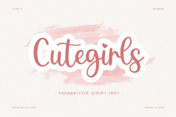 Cutegirls Font: A Script Typeface for Digital Branding and Creative Web Design