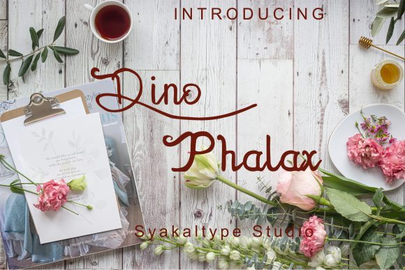 Dhino Phalax: A Handwritten Script Font for Elegant Branding