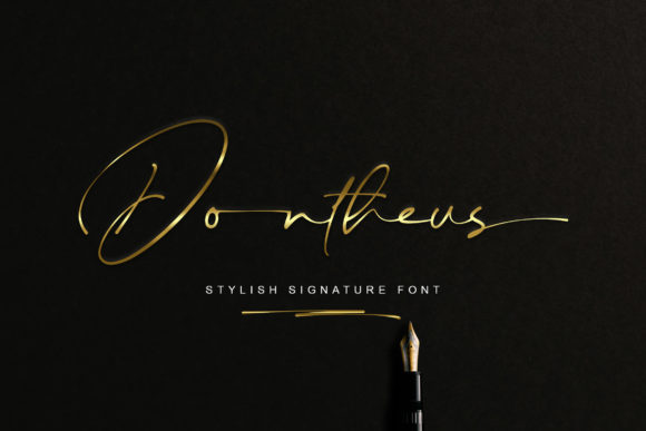 Dontheus: A Stylish Script Font for Modern Web Design