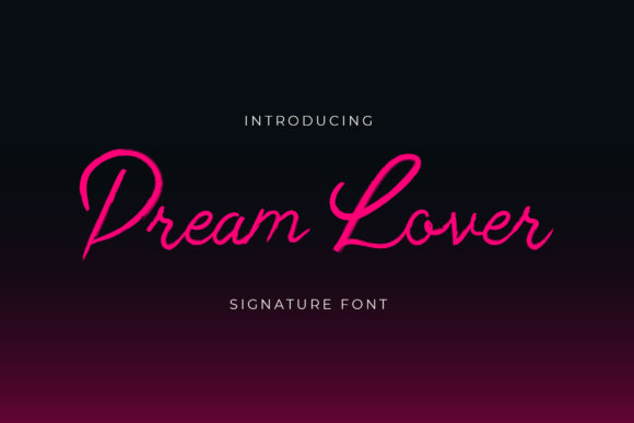 Dream Lover Font for Web Design Projects