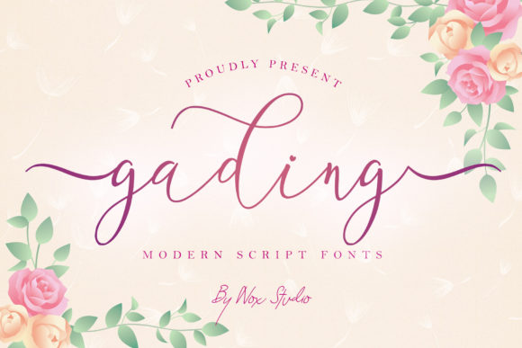 Gading Font: Whimsical Script for Digital Design Projects