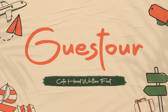 Guestour Font: A Romantic Script for Digital Projects