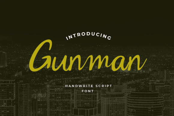 Gunman Font: A Trendy Script for Modern Designers