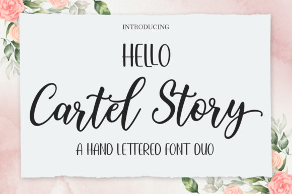 Hello Cartel Story: A Script Font with Editorial Elegance