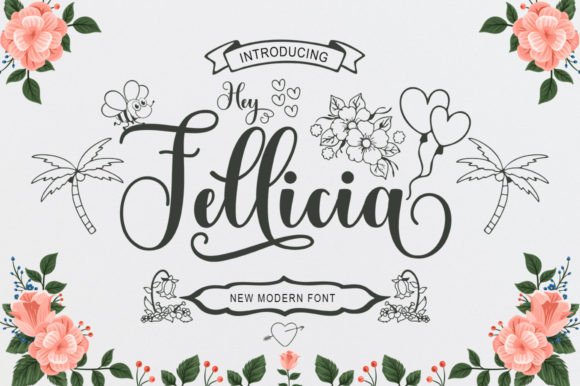 Hey Fellicia Font: A Whimsical Script for Polished Branding