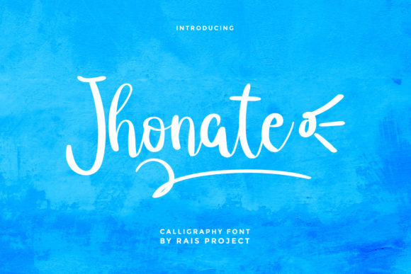 Jhonate: A Modern Script Font for Editorial Design