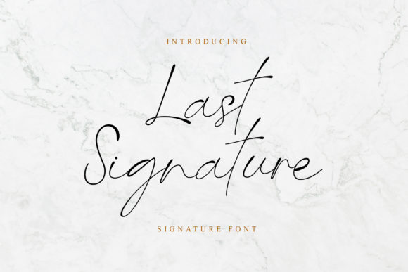 Last Signature Font for Elegant and Modern Branding