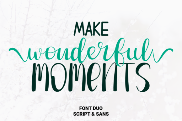 Make Wonderful Moments with This Premium Script Font