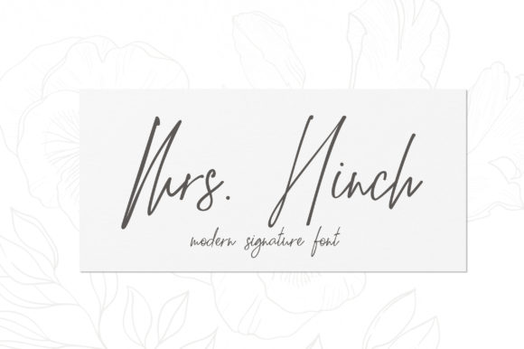 Mrs. Hinch: A Stylish Script Font for Modern Designers
