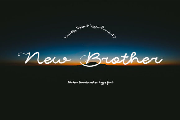 New Brother Script Font for Creative Branding Projects
