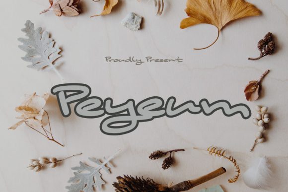 Peyeum Font: A Cursive Script for Beautiful Handmade Designs