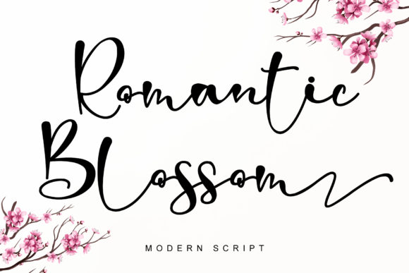 Romantic Blossom Font for Branding and Design Projects