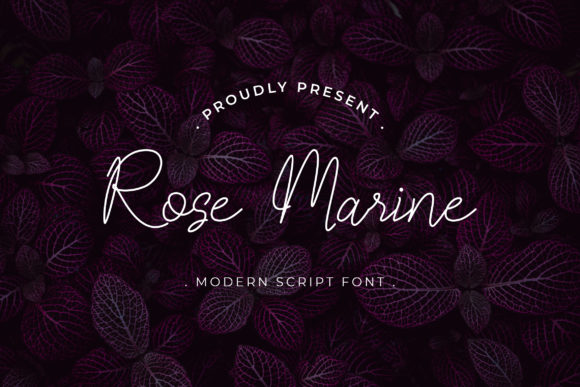 Rose Marine Font: A Delicate Script for Editorial Elegance