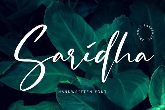 Saridha: A Script Font for Elegant Editorial Design