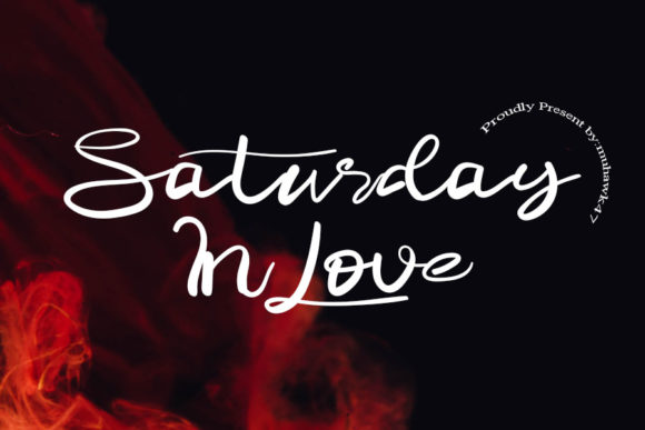 Saturday in Love Font: A Stylish Script for Creative Campaigns