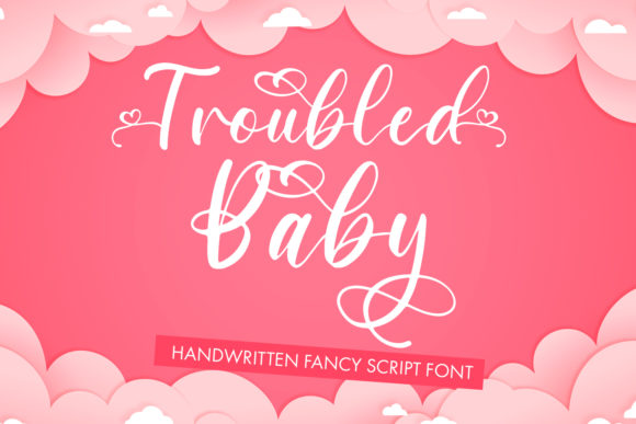 Troubled Baby Font for Marketing and Design