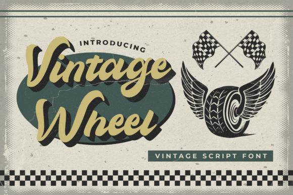 Vintage Wheel Font: Timeless Script for Design Projects